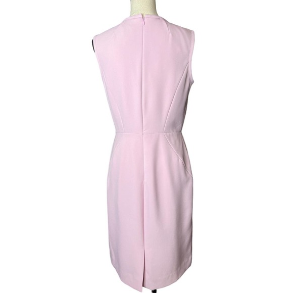 J. Crew Suiting Sleeveless Sheath Dress Size 6 in Pink Knee Length - Picture 3 of 6